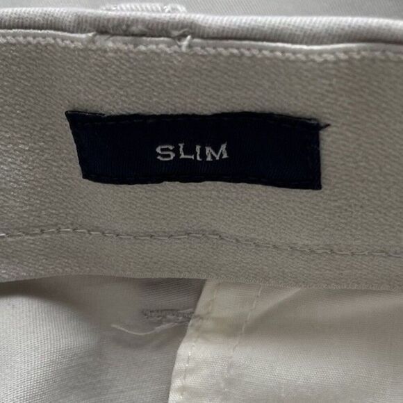 J.CREW Chino Pants Men 33 x 32 Beige Slim-Fit TruTemp365 Cotton Blend BZ109 - Picture 11 of 13